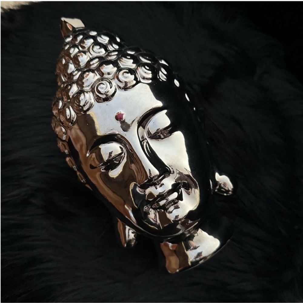 Metallic Buddha head